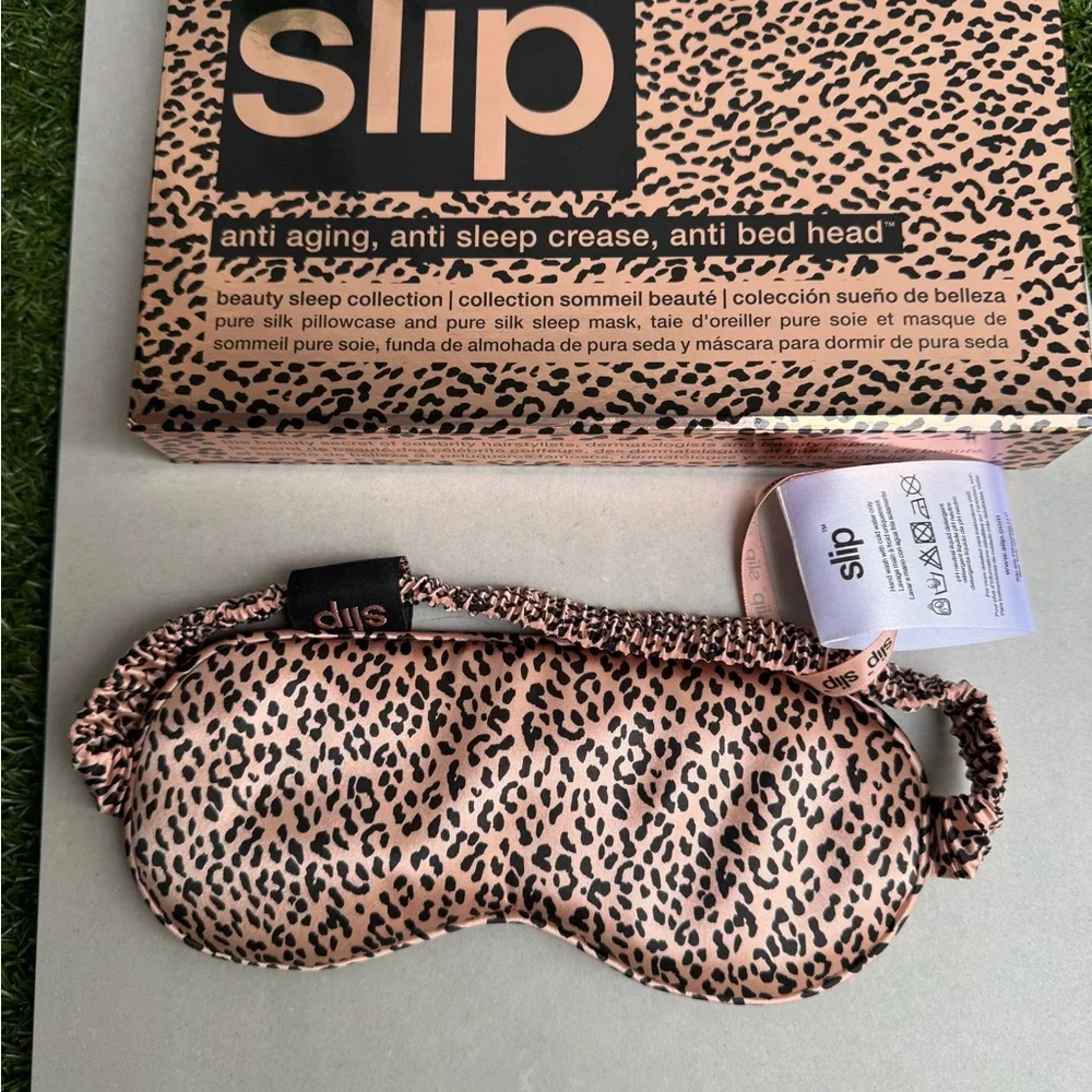 Slip Leopard Print Sleep Mask brand new in box made out of 100% Silk